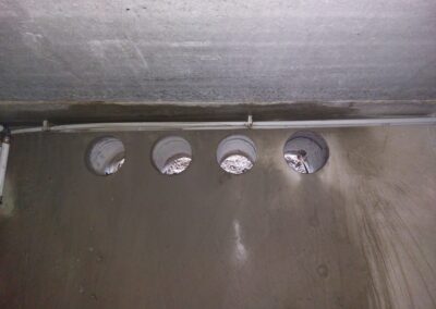 4 geboorde gaten naast elkaar